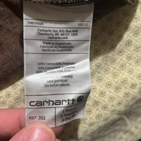 Carhartt t-shirt men’s large original fit - Picture 3 of 4